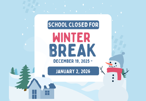  Snowman with winter break info